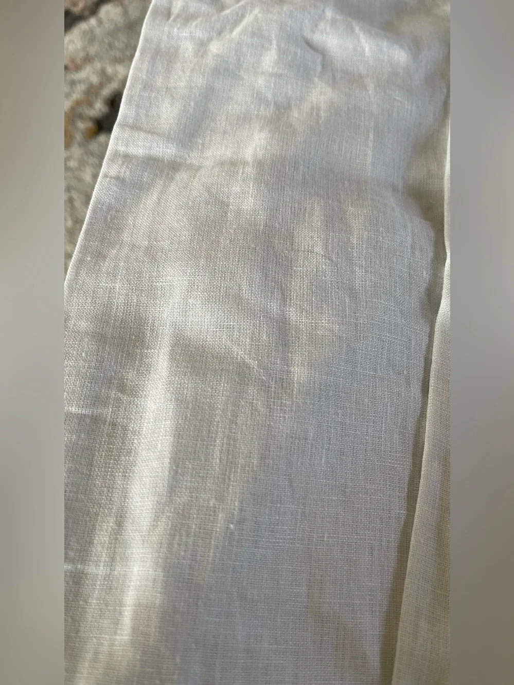 NWOT Quince European Linen True Blackout Curtain - Single Panel (White) 48 X 84